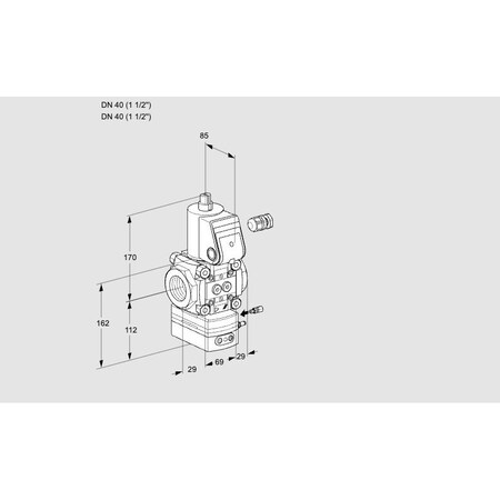 Honeywell Kromschroder REG, RTO, RP2, AIR/GAS W/SOL VLV VAG 240R/N KS88004945