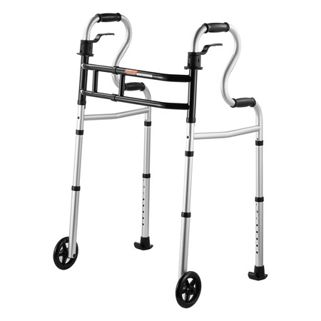Vevor Folding Walker Stand-Assist Folding Walkers with Adjustable Height & Width FBL860516