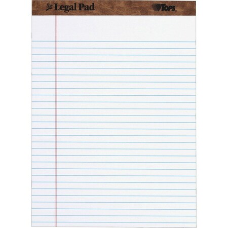 Tops Products PAD, LGL RULED, PERF, LTR, WE 7533