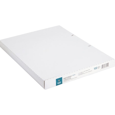 Business Source Sheet Protector, Clear, PK100 BSN74551