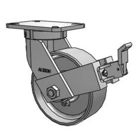 Albion 8x3-Steel-Caster-Brake 410FS08501SFBB