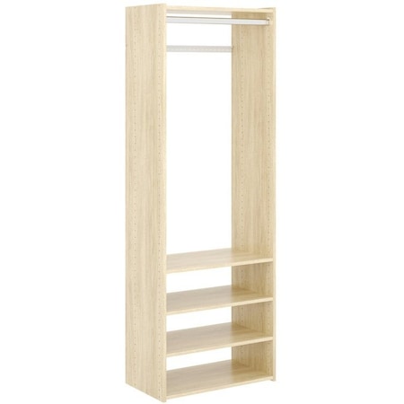 Easy Track Select Tower Closet Organizer Kit, Honey Blonde PH34-MJ