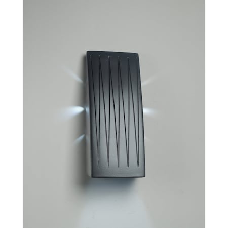 Luxury Lighting Bali Slender 13.3 in Tall Ceramic Wall Light, Matte Black Paint Finish, 2PK (2) ADA-0514W-MBP-7