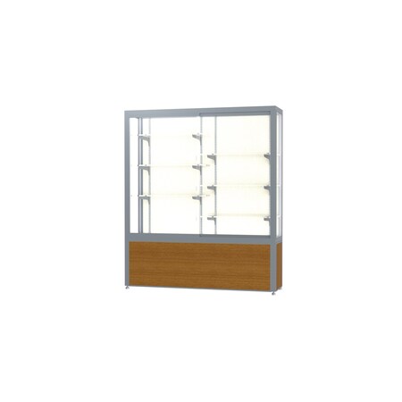 Ghent Display Case 60x66x16, Plaque, Satin 10405PB-SN-K