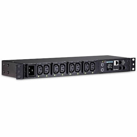 Cyberpower 20A 100-240V METERED-BY-OUTLET SWITCHED PDU 8 C13 OUTLETS 10FT CORD 3 YEAR WARRA PDU81005