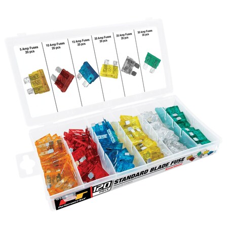 Performance Tool 120-Piece Automotive ATO Fuse Assortment Kit W5368