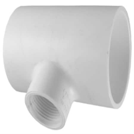 Charlotte Pipe And Foundry 1/2X1/2X 1/8 RED TEE SXSXFPT PVC024012400HA