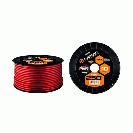 Metra Electronics & Heise 250 ft. 10 AWG Red CCA Vice Series Power Cable METR3R10-250