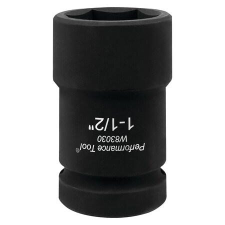 Perform Tool Socket 1 In Drive; 11/2 In; Standard; Budd Wheel Socket; Chrome Moly Steel; Single W83030