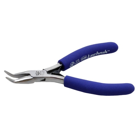 Aven 4 1/2 in Bent Needle Nose Plier ESD Safe Cushioned Grip Handle 10309