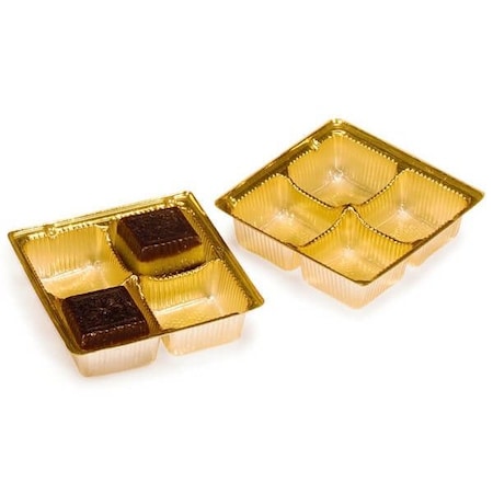 Nashville Wraps Gold Candy Trays, 3-1/4 x 3-1/2 x 1, 500PK M2804