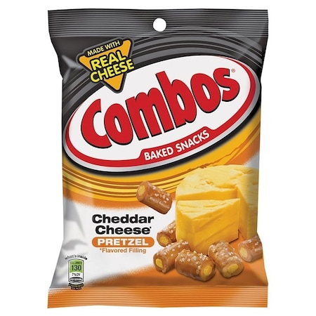 Combos MMM42005 Snacks, Cheddar Cheese Flavor, 6.3 oz Bag 568922