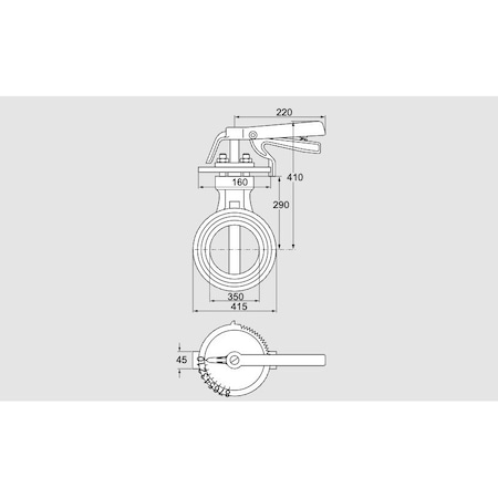 Honeywell Kromschroder VLV, BFLY, AIR AND FLUE GAS, DKR 350Z03H100 KS72702160