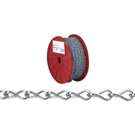 Campbell No.12 100 ' Zinc-Plated Low-Carbon Steel Coil Chain T0721727N