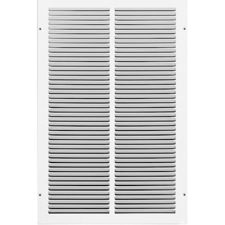 Sierra Grates 14 in. H X 16 in. W Return Air Grille, 1-Way 45 Degree Louvered, Steel, White RG1416