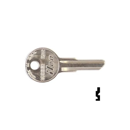 Ilco Unican Gas Cap Key Blanks B52, 10PK 1098GX