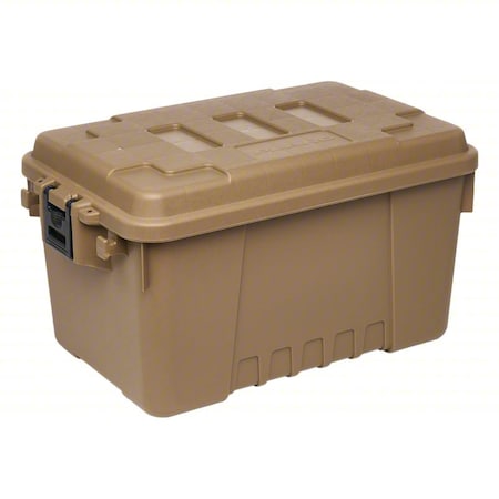 Plano Stackable Storage Trunk W/ Lid, 14 gal, 24 in L x 15 in W x 13 in H, Desert Tan, Plastic PLAT16DTE