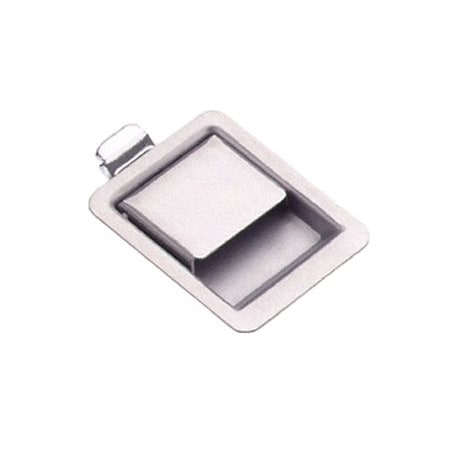 Southco Push To Close Latch, Small Size, 2.8 - 3.6mm .11 - .14 in Grip, Stainless Steel, Brushed Finish 64-11-30