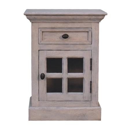 Homeroots 24" Pink Solid Wood Two Drawer Nightstand 651860