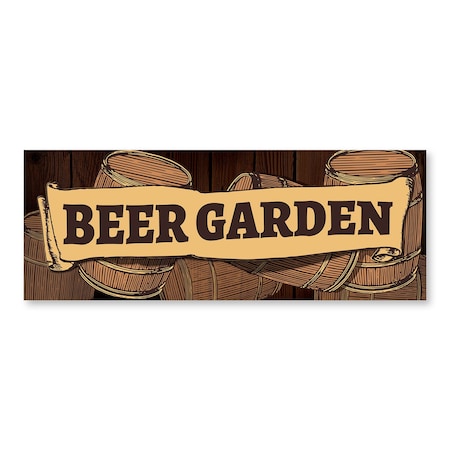 Signmission Beer Garden, 24 Inch, Decal D-24-30348