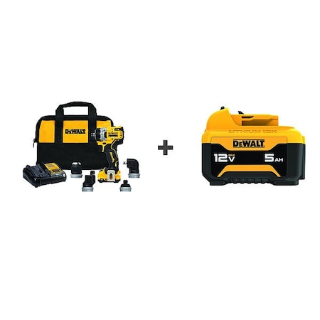 Dewalt DEWALT 12V Drill BONUS BATTERY DCD703F1/DCB126