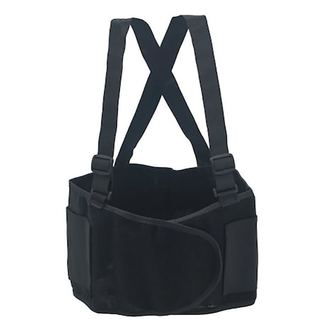 Bucket Boss Back Support Belt, XL, 46 to 56 in Waist, Elastic/Mesh, Black 56001