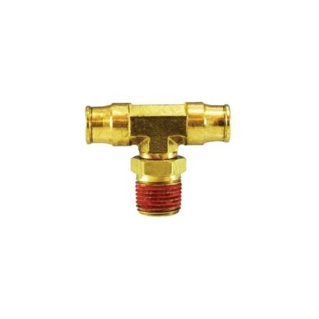 First Fitting & Fastener 1/4 X 1/4 MPT MALE BRANCH TEE SWIVEL BRASS PUSH-IN FITTING 20106MID