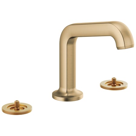 Brizo Kintsu: Widespread Lavatory Faucet with Angled Spout - Less Handles 1.5 GPM 65307LF-GLLHP