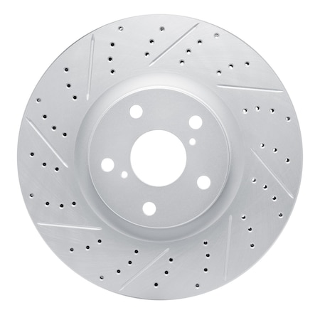 Dynamic Friction Co DFC Geoperformance Rotor - Drilled and Slotted 830-76063D