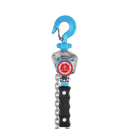 Tractel Lever Chain Hoist, 500 lb Load Capacity, 5 ft Hoist Lift, 1.1 in. Hook Opening 19959