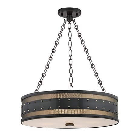 Hudson Valley Lighting Gaines 4 Light Chandelier 22 In. Aged Old Bronze 2222-AOB