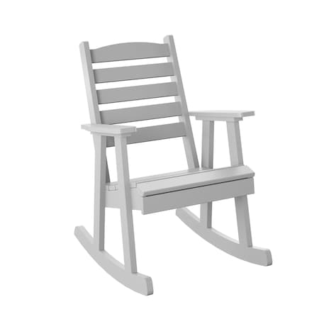 Polybird SLAT BACK ROCKING CHAIR       WHITE POLYBIRD P77