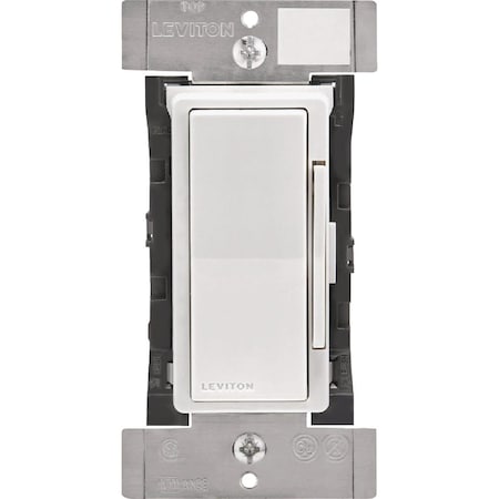Leviton Decora Digital White Ivory & Light Almond Rocker Dimmer Switch DDM06-001-1LZ
