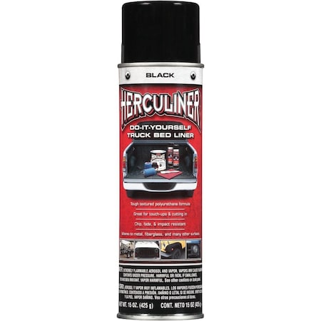 Herculiner 15 Oz. Black Truck Bed Liner Spray HALB15