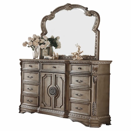 Homeroots 18" Brown Solid Wood Combo Dresser 347129