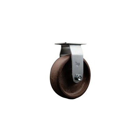 Service Caster 6'' High Temp Glass Filled Nylon Wheel Rigid Caster with Roller Bearing SCC-20R620-GFNRHT