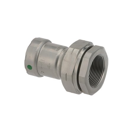 Viega Union, Carbon Steel, P:1-1/4, Fpt:1-1/4, Basic Pipe Fitting Material: Metal 25665