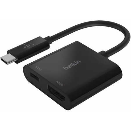 Belkin USB-C TO HDMI ADAPTER WITH UP TO 60W OF POWER DELIVERY AVC002BK-BL