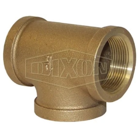 Dixon Pipe Tee, 2 in Nominal, FNPT End Style, 125 lb, Brass FT20B