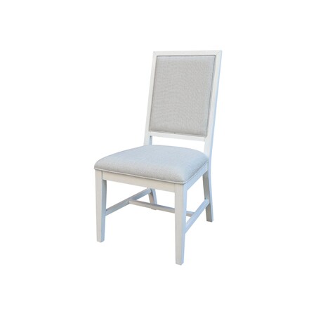 International Concepts Solid Wood Traditional Dining Chair, Set of 2, Chalk CI28-99P