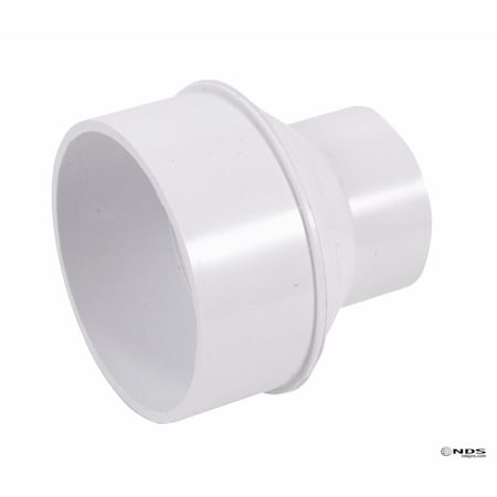 Plastic Trends NDS Schedule 40 2 in. Spigot X 4 in. D Hub PVC Reducing Bushing 1 pk 533