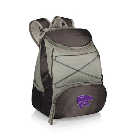 Picnic Time Family Of Brands NCAA Kansas State Wildcats PTX Backpack CoolerBlack with Gray Accents 633-00-175-254-0