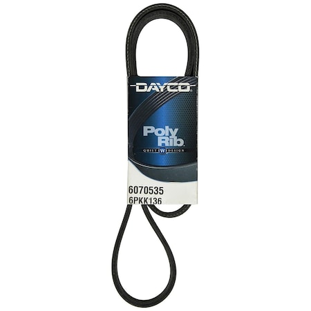 Dayco 6070535 0.9 in. Rib Serpentine Belt D35-6070535