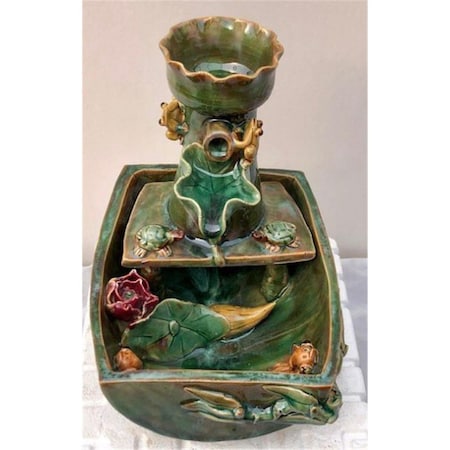 Configuracion 8.25 x 7.25 x 10.5 in. Ceramic Table Top Water Fountain CO2202907