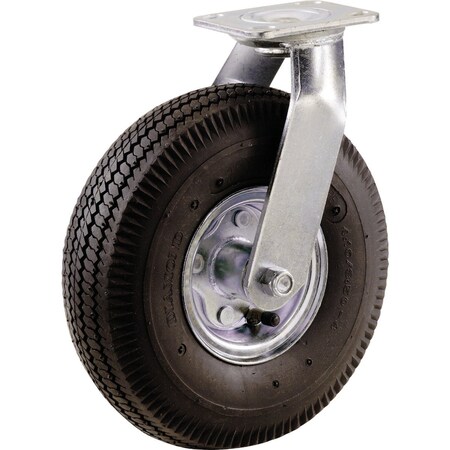 Shepherd Hardware 8'' Pneumatic Heavy-Duty Swivel Plate Caster 9794