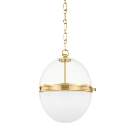 Hudson Valley Lighting Donnell 1 Light Pendant 17.5 In. Aged Brass 3821-AGB