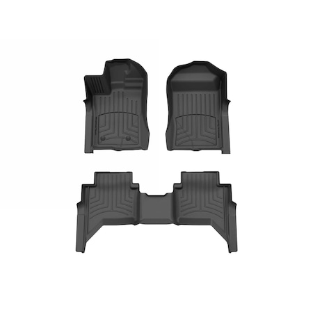 Weathertech Black, Front and Rear FloorLiner HP 441849-1-2IM
