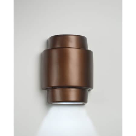 Luxury Lighting Fasciato 13.5 in Tall Ceramic Outdoor Wall Light, Rubbed Bronze Paint Finish 129-00-ABr-ud-7