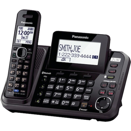 Panasonic Telephone, Black, 1Handset, Wall KX-TG9541B