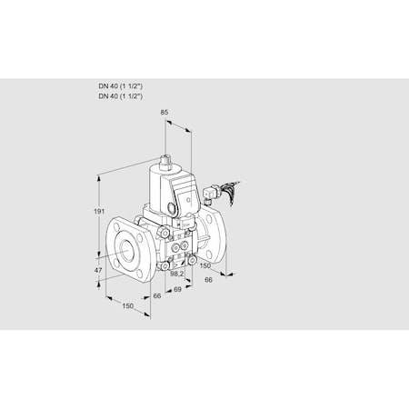 Honeywell Kromschroder Solenoid Gas Safety Valve - Class A, 500 mbar, IP65 Rated KS88013824